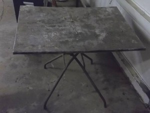 lot 151 image: Folding Metal Table 38x28