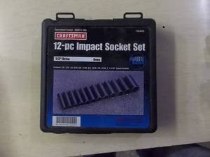 lot 162 image: Craftsman 12 In Socket Set