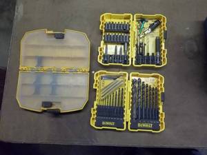 lot 164 image: DeWalt Drill Bits, Drivers & Storage Case