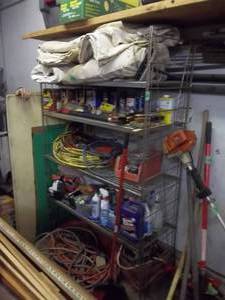 lot 168 image: 4-Tier Wire Shelf 4 Ft x 18 In x 6 Ft (No Contents)