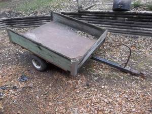 lot 214 image: HOMEMADE Yard & Garden Utility Trailer 4x5