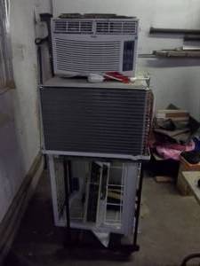lot 156 image: Haier Air Conditioner With Remote (Model ESA406N-T), Frigidaire 25,000 BTU Air Conditioner With Remote (Both Work)