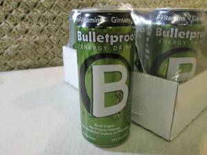 lot 34 image: Case of 24 Cans of Bullet Proof Ene...