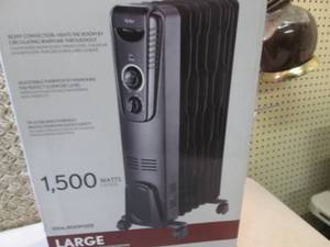 lot 45 image: SAI Oil Filled Radiator Heater Open...