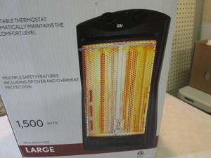 lot 50 image: SAI Quartz Tower Heater Open Box  C...