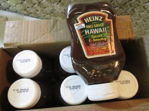 lot 62 image: 6 Bottles of Heinz Hawaii Sweet & S...