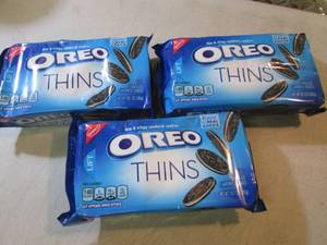 lot 67 image: 3 Packs of Oreo Thins Cookies Best ...