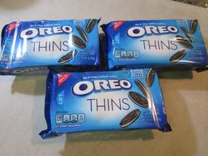 lot 69 image: 3 Packs of Oreo Thins Cookies Best ...
