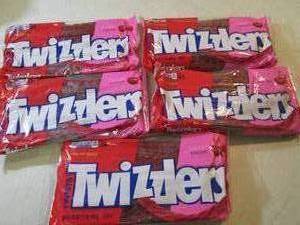 lot 76 image: 5 Packs of Cherry Twizzlers Best by...