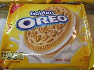lot 82 image: 3 Packs of Golden Oreo Cookies Best...