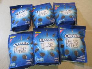 lot 94 image: 6 Bags of Oreo Thin Bites Cookies B...