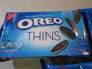 lot 100 image: 3 Packs of Oreo Thins Cookies Best ...