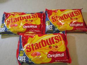 lot 101 image: 3 Bags of Original Staburst Candy B...