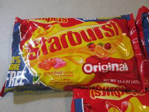 lot 102 image: 3 Bags of Original Staburst Candy B...