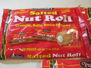 lot 109 image: 3 Bags of Bite Size Salted Nut Roll...