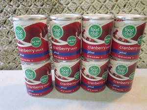 lot 140 image: 8 Cans of Jellied Cranberry Sauce B...