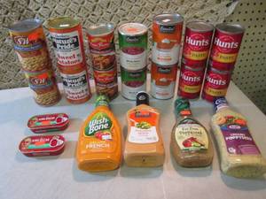 lot 142 image: Assorted Canned Goods Etc  F-2...
