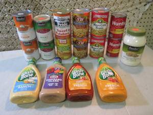 lot 143 image: Assorted Canned Goods Etc  F-2...