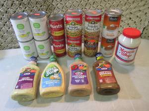 lot 144 image: Assorted Canned Goods Etc  F-3...