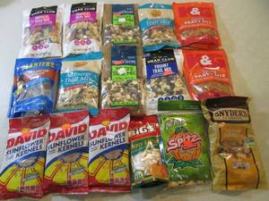 lot 148 image: Assorted Bags of Trail Mix Etc  F-2...