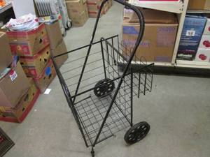 lot 168 image: Folding Metal Basket Cart  RMT...