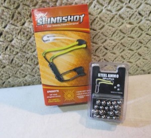 lot 179 image: Folding Slingshot (Wrist Rocket) wi...