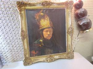 lot 189 image: Vintage A. Werner Framed Painting 2...