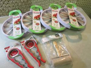lot 213 image: 4 Melon Slicers 2 JarBottle Opener...