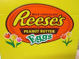 lot 243 image: Box of 36 Reeses Peanut Butter Eggs...
