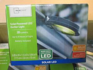 lot 244 image: Lot of 18 Solar-Powered LED Gutter ...