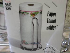 lot 250 image: Lot of 5 Metal Chrome Paper Towel H...