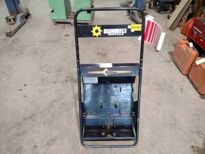 lot 44 image: Rhino Post Driver Storage Cart...