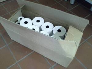 lot 104 image: 3-18in. Thermal Printer Paper Rolls
