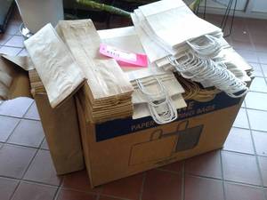 lot 111 image: Plain White and Branded Shopping Bags