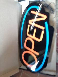 lot 114 image: RS LED OPEN Sign