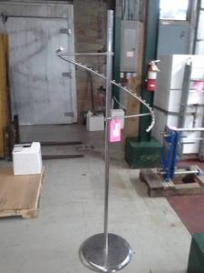 lot 158 image: Chrome Metal Spiral Shirt Merchandise Rack
