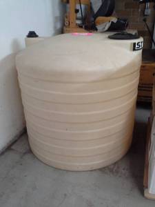 lot 163 image: 220-Gallon Poly Storage Tank
