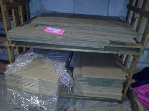 lot 169 image: Wine Bottle-Sized Cardboard Box Flats