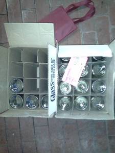 lot 352 image: Lot of (16) Northern Vineyards Winery Clear Glass Bottles
