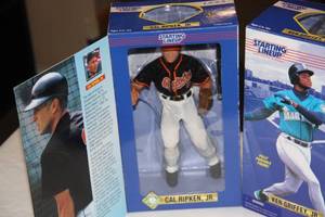 1997 12 inch Starting Lineup Lot  Ken Griffey Jr Cal Ripken Jr