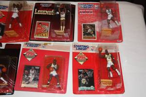 NBA Basketball Figure Lot  9 Items