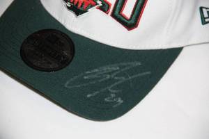 New Era Minnesota Wild Fitted Hat with Jason Pominville Auto