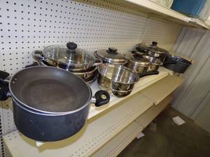 lot 30 image: Pots and Pans including Steamers