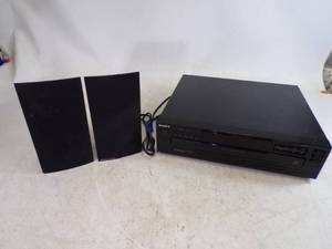 lot 45 image: Sony 5 Disc CD Player and Pair of Karman Speakers