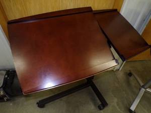 lot 55 image: Computer Table Wood