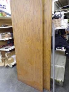 lot 59 image: Pair of Closet doors with track and hardware