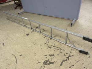 lot 615 image: DUO-SAFETY 10-FOOT FOLDABLE ALUMINUM LADDER