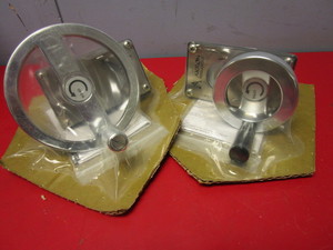 lot 693 image: AKRON BRASS COMPANY HANDWHEELS