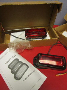 lot 804 image: FEDERAL SIGNAL VIPER RED LED LENS HEADS