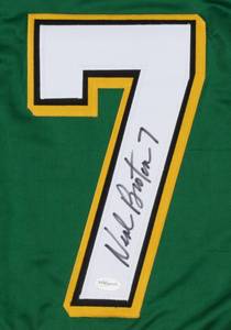 lot 25 image: Neal Broten Signed Minnesota North Stars Captain Jersey (TSE COA)